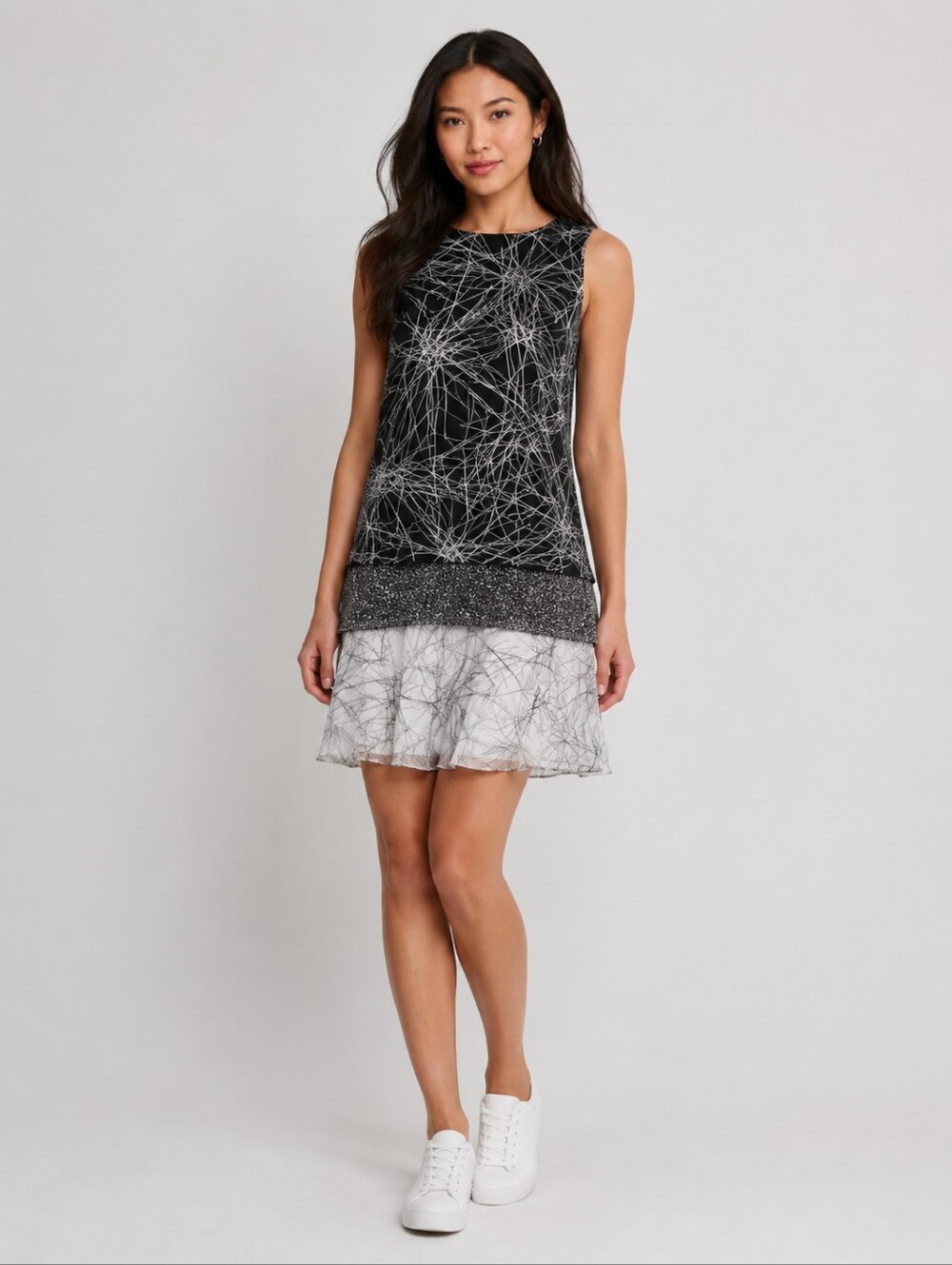 ❤️ NWOT! DIANE VON FURSTENBERG LIZA SILK LAYERED SHIFT DRESS, PETITE